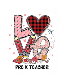 Love Pre K Teacher Happy Valentines Day Gift Women's Racerback Tank