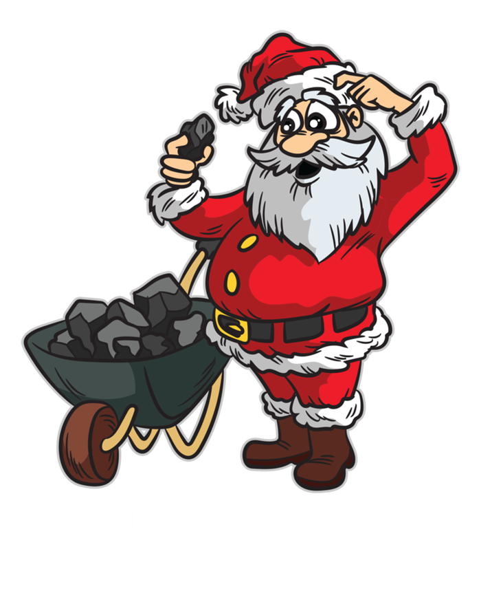 Santa Says Coal Is Naughty Fridays For Future Christmas Gift Insulated Varsity Jacket