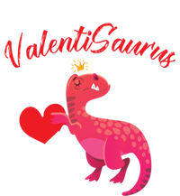 Valentisaurus Funny Tgiftrex Dinosaur Valentine's Day Gift Striped Beanie with Solid Band