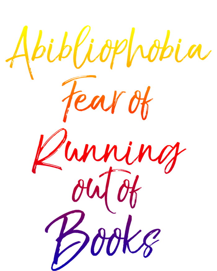 Book Lover Gift Abibliophobia Fear Of Running Out Of Book Funny Gift Kids Sweatshirt