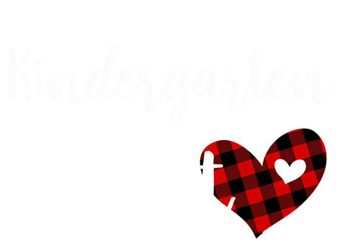 Buffalo Plaid Kindergarten Has My Heart Teacher Valentines Gift T-Shirt