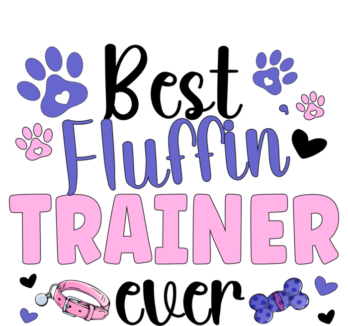 Best Fluffin' Dog Trainer Ever Dog Training Gift Women's V-Neck T-Shirt