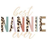 Best Nannie Ever Funny Gift Leopard Print Mothers Day Funny Gift Softstyle Adult Sport Polo