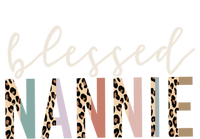 Blessed Nannie Cute Leopard Print Gift Doggie Tank