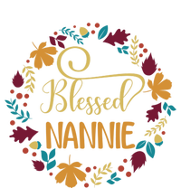 Blessed Nannie Pumpkin Leopard Thankful Grateful Gift Premium T-Shirt