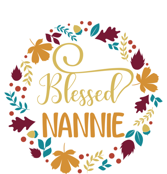 Blessed Nannie Pumpkin Leopard Thankful Grateful Gift Premium T-Shirt