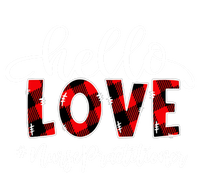 Hello Love Nurse Practitioner Flannel Valentine's Day Gift Ladies Essential Flowy Tank