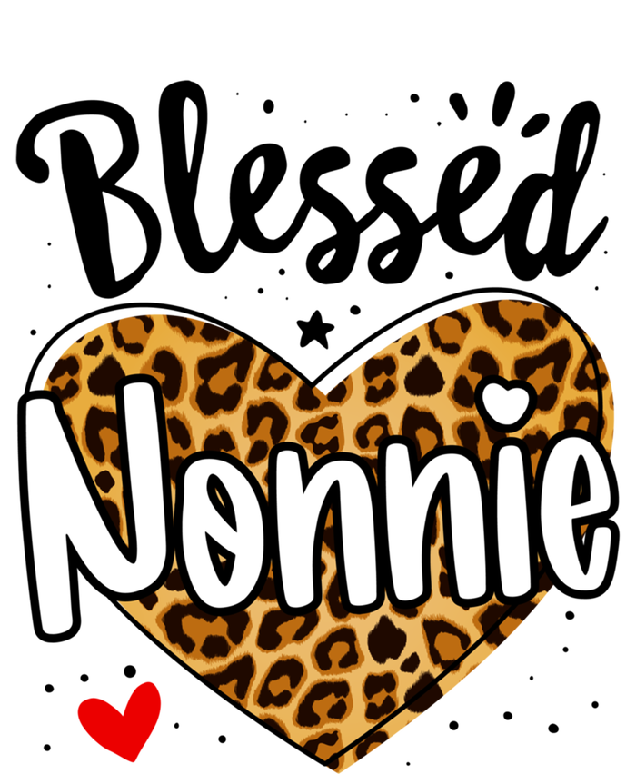 Blessed Nonnie Leopard Print Nana Mother's Day Grandma Mama Cool Gift Tall Hoodie