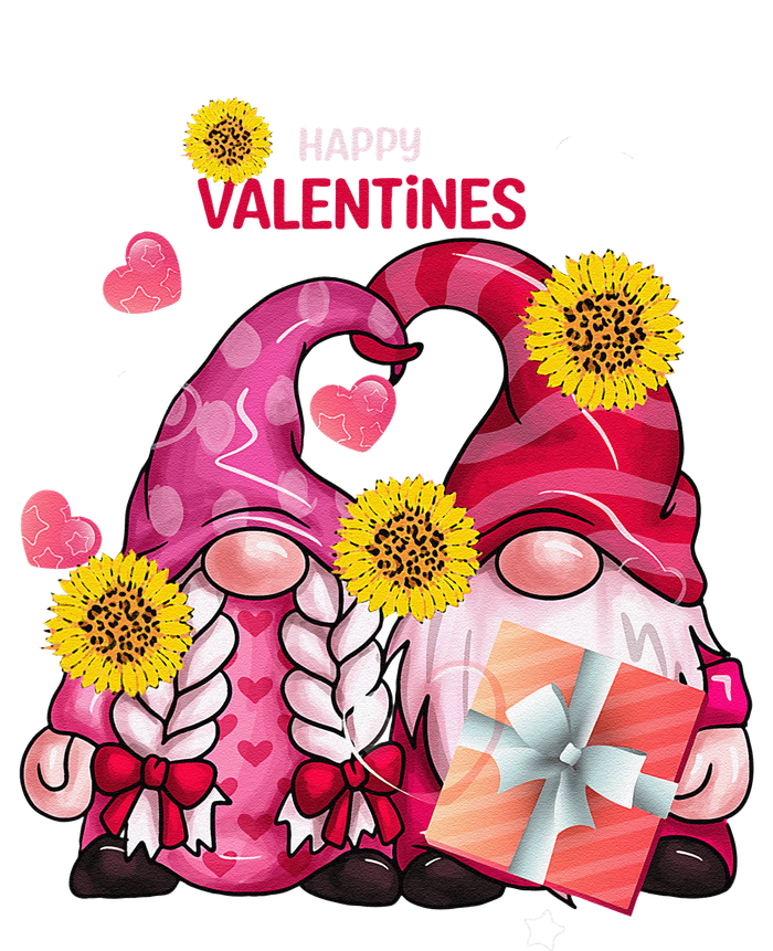 Happy Valentines Day Gnomes With Leopard Sunflower Gnome T-Shirt