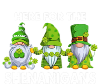 Here For The Shenanigans St Patrick's Day Holiday Lucky Gnome T-Shirt