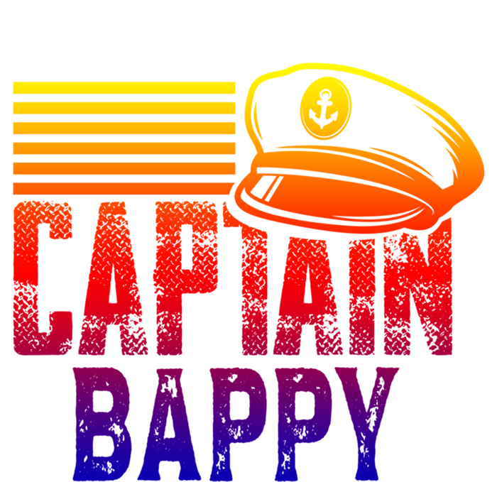 Captain Bappy Gift Sailing Captain Hat Boat Owner Boating Funny Gift Full-Length Apron With Pockets