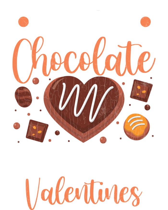 My Love Chocolate Happy Valentines Funny Food Lover Graphic Gift Premium T-Shirt