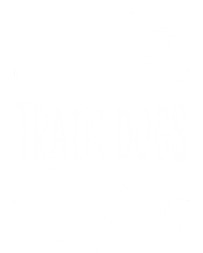 Coffee Train Dogs Repeat Funny Dog Trainer Meaningful Gift Poster