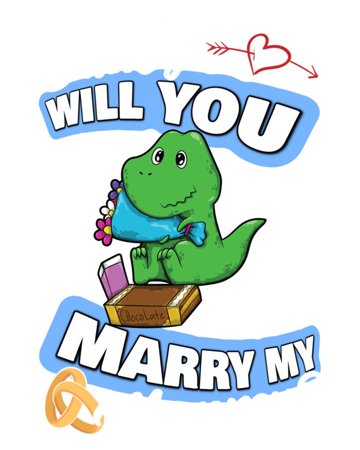 Cute Dino Wedding Offer Daddy Will You Marry My Mommy Gift T-Shirt