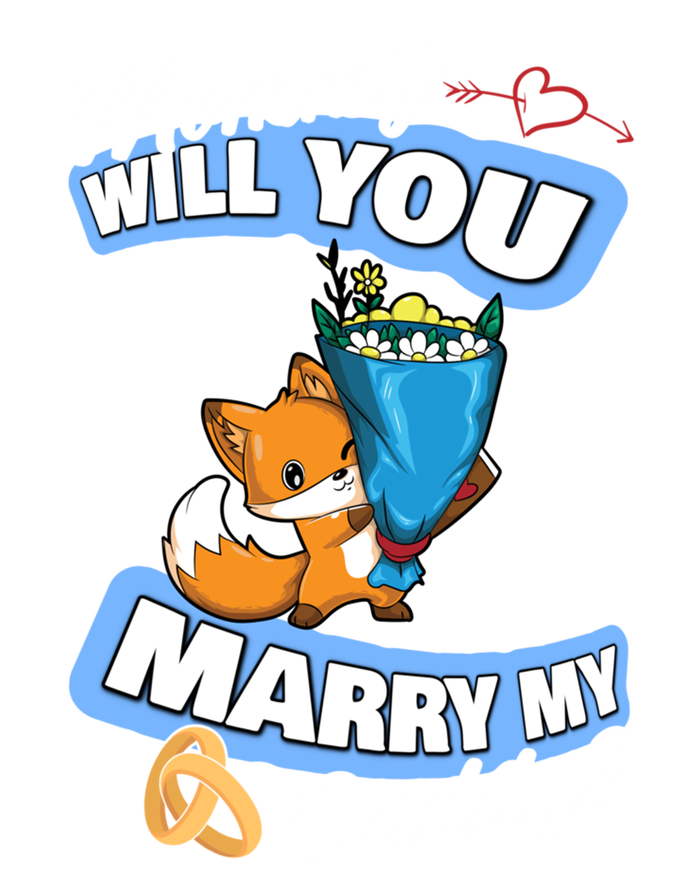 Cute Fox Wedding Offer Mommy Will You Marry My Daddy Gift T-Shirt