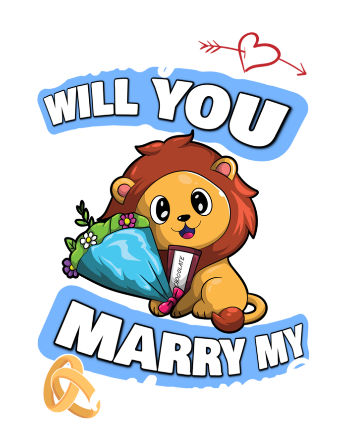 Cute Lion Wedding Offer Daddy Will You Marry My Mommy Gift Tall Sweatshirt