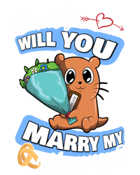 Cute Otter Wedding Offer Daddy Will You Marry My Mommy Gift Women's Racerback Tank