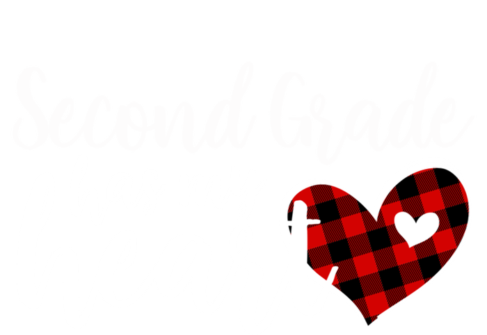 Red Plaid 2nd Second Grade Has My Heart Teacher Valentines Gift Tall T-Shirt