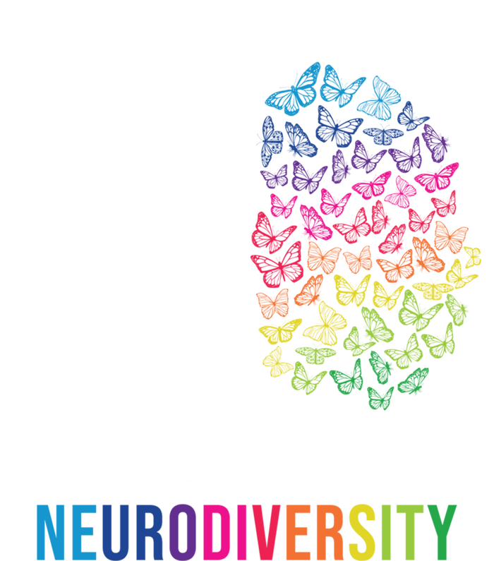 Embrace Neurodiversity Autism Adhd Asd Rainbow Brain Gift Mousepad