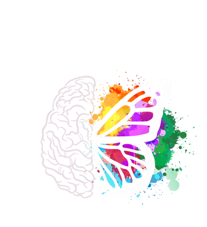 Embrace Neurodiversity Autism Adhd Asd Rainbow Brain Cool Gift T-Shirt