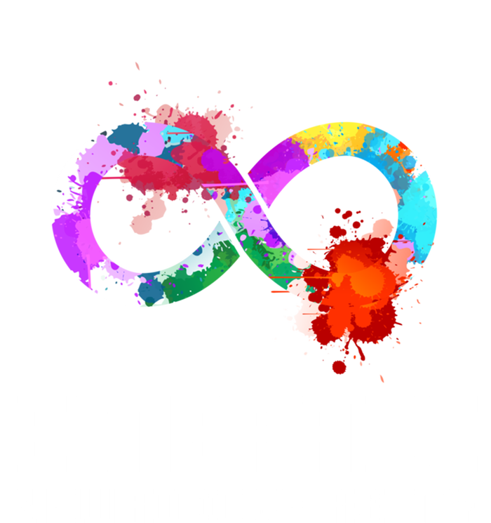 Embrace Neurodiversity Autism Adhd Asd Rainbow Brain Gift V-Neck T-Shirt