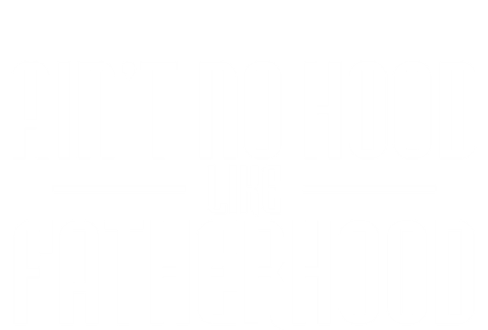 Father's Day Ain't No Hood Like Fatherhood Cute Gift Women's Tri-Blend 3/4-Sleeve Raglan Shirt