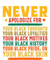 Never Apologize For Your Blackness Grommeted Golf Towel