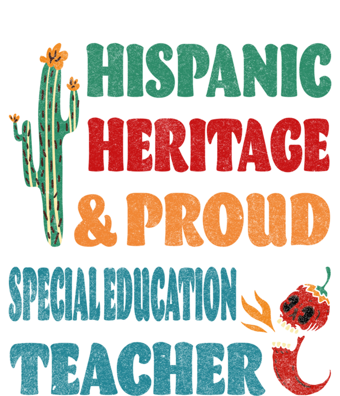 Hispanic Heritage And Proud Special Education Teacher Gift Women's Racerback Tank