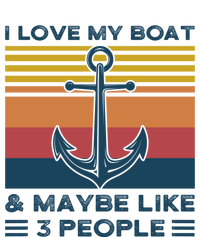 I Love My Boat And Maybe Like 3 People Boats Boating Funny Gift Zip Tote Bag