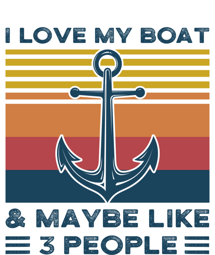 I Love My Boat And Maybe Like 3 People Boats Boating Funny Gift Zip Tote Bag