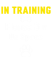 In Training Please Give Us Space Dog Training Dog Trainers Cool Gift Stripe Pom Pom Beanie