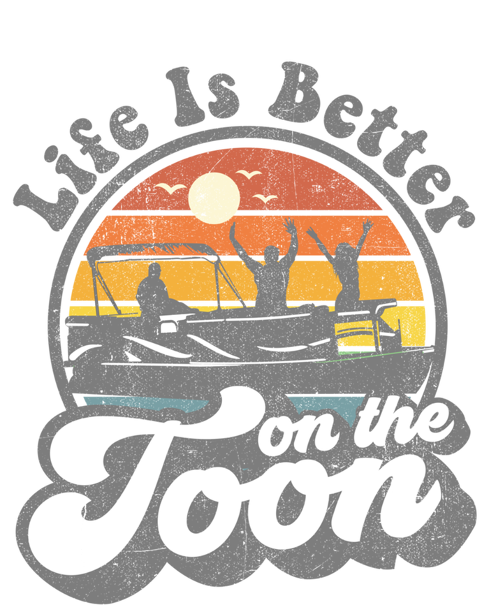 Life Is Better On The Toon Funny Pontoon Boat Boating Gift Kids Sweatshirt