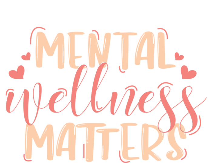 Mental Wellness Matters Great Gift Tal Health Counselor Oufit Meaningful Gift V-Neck T-Shirt