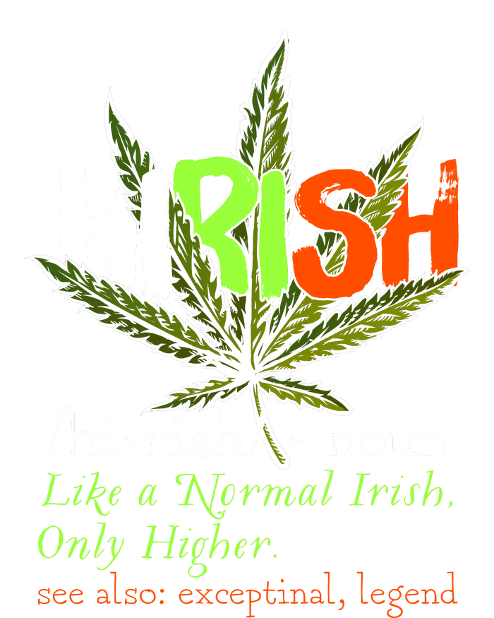 Hirish Definition Funny Irish Lucky St. Paddys Day Cooling Performance Long Sleeve Crew