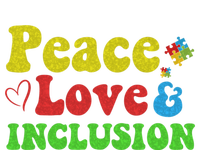 Peace Love Inclusion Sped Squad Special Ed Teacher Gift Striped Beanie with Solid Band