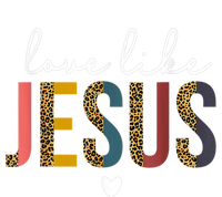 Happy Valentine's Day Christian Leopard Love Like Jesus Baby Bodysuit