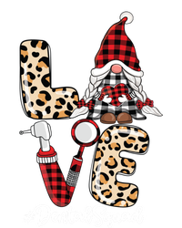 Dental Squad Gnomes Leopard Red Check Plaid Valentines Gnome Gift T-Shirt