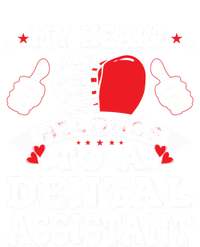 Funny My Heart Belongs To A Dental Assistant Valentines Day Great Gift Tie-Dye T-Shirt