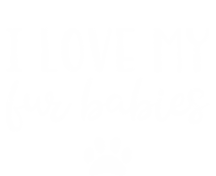 I Love My Fur Cool Gift Dog Cat Lover Mom Pet Gift Kids Hoodie