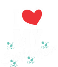 I Love My Swimmer Swim Team Mother Mama Funny Swimming Gift Full Zip Hoodie