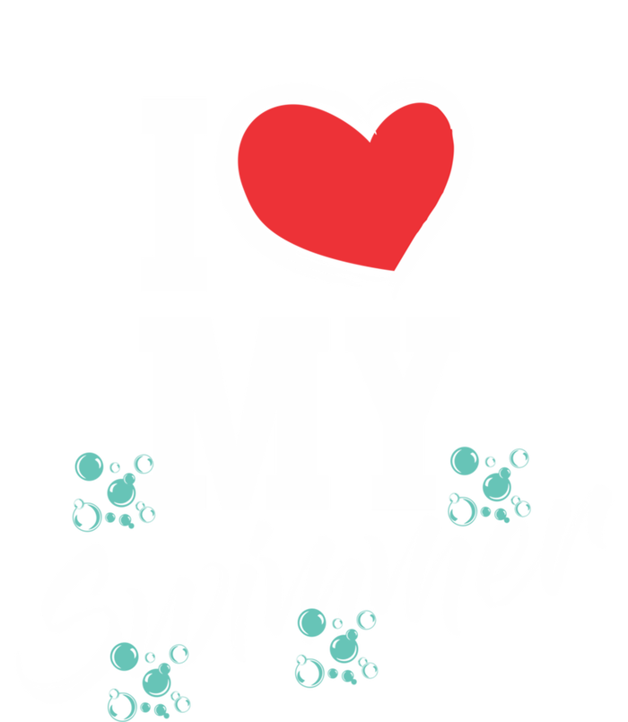 I Love My Swimmer Swim Team Mother Mama Funny Swimming Gift Full Zip Hoodie