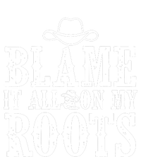 Blame It All On My Roots Cowboy Cowgirl Western Insulated Varsity Jacket