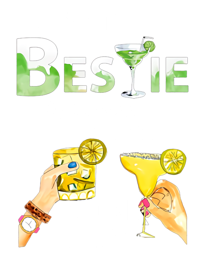 I'm The Bestie Warning Bestie May Be Drunk And Lost Also Cool Gift Kids Long Sleeve Shirt