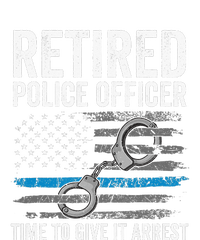 Retired Police Officer Blue Thin Line Flag Retirement Mousepad