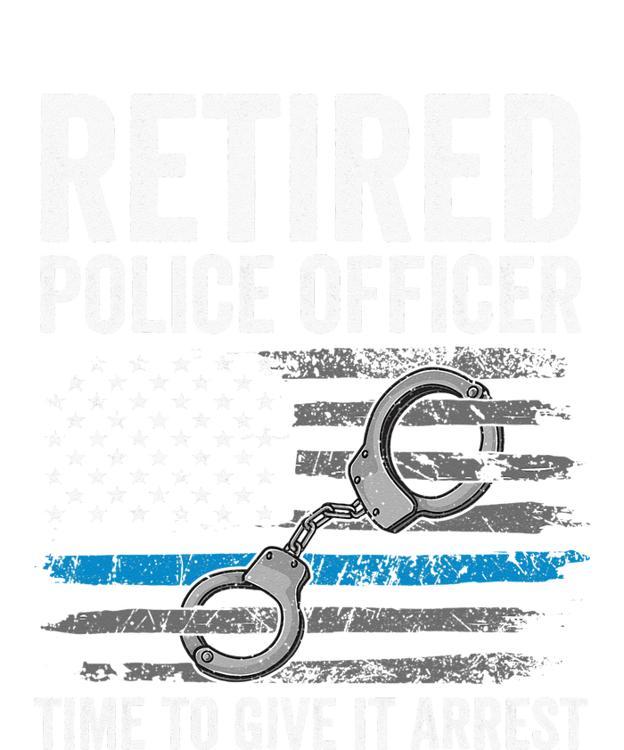 Retired Police Officer Blue Thin Line Flag Retirement Mousepad