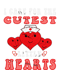 I Care For The Cutest Little Hearts Groovy Nurse Valentines T-Shirt