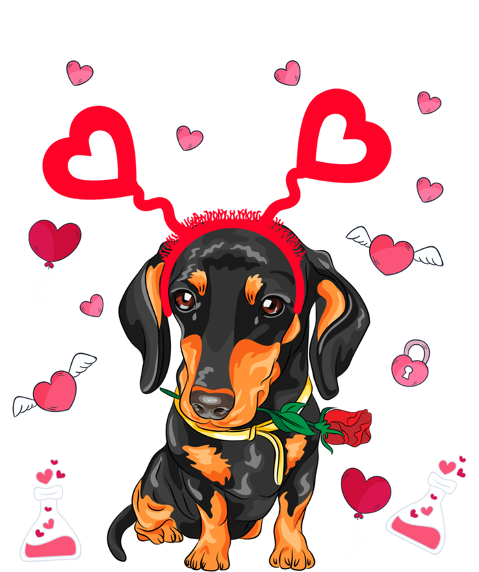 Cute Dachshund Valentine's Day Dachshund Dog Lover Valentine Gift Tall Long Sleeve T-Shirt