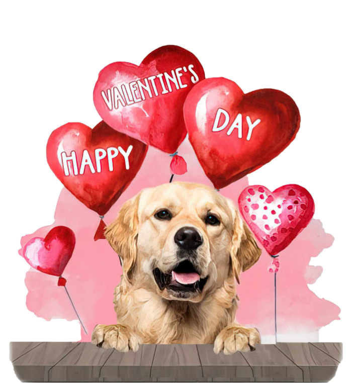 Golden Retriever Dog Happy Valentines Day Pet Dog Lover Funny Gift T-Shirt