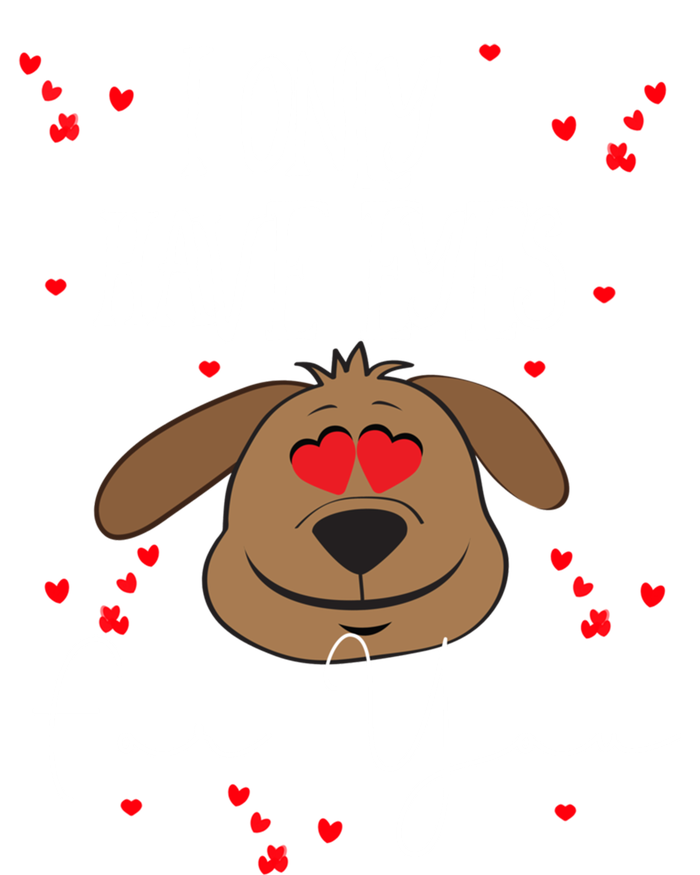 I Only Have Eyes For You Valentine's Day Dog Lover Gift Short Acrylic Beanie