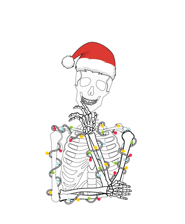 When You're Dead Inside But It's Christmas Funny Skeleton Cool Gift Women's T-Shirt